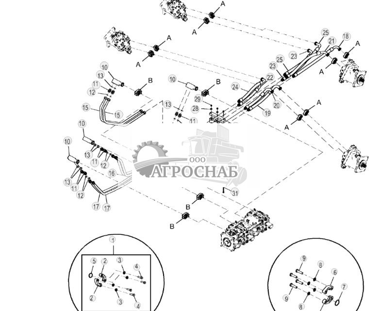 Шланги высокого давления коробки передач ( - 301959) - ST792731 35.jpg